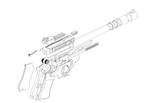 The Mandalorian Blaster with working trigger 3D Files