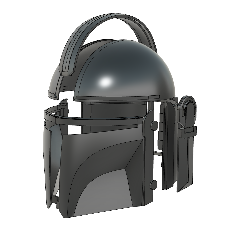 OBJ file mandalorian helmet / Casco Mandalorian 🪖・3D print object to  download・Cults